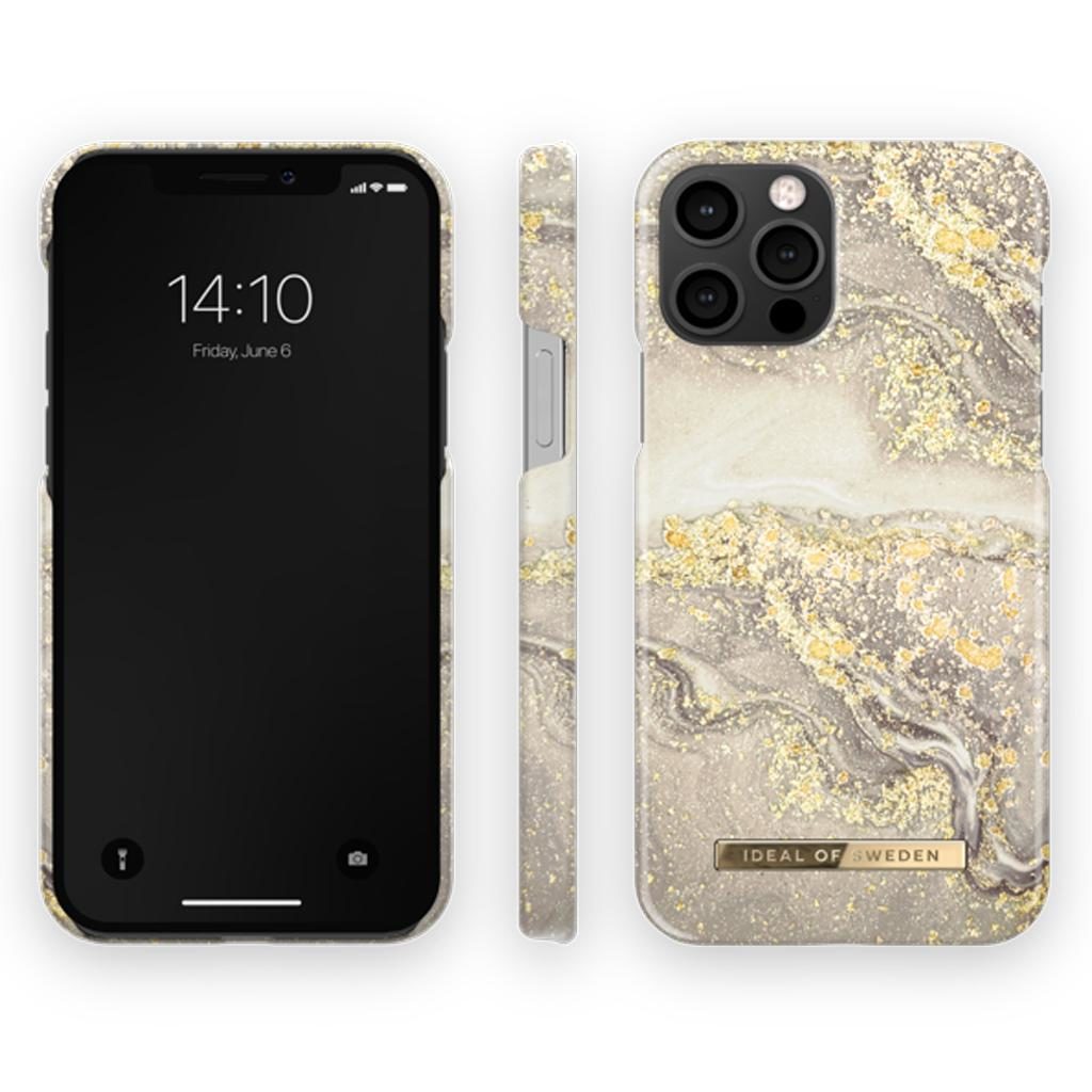 iDeal Of Sweden IDFCSS19-I2061-121 iPhone 12 / 12 Pro Case – Sparkle Greige Marble