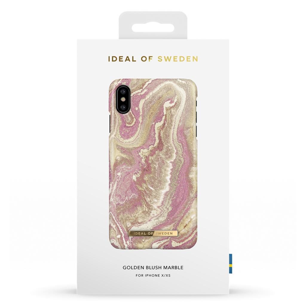iDeal Of Sweden IDFCSS19-IXS-120 iPhone XS / X Case – Golden Blush Marble