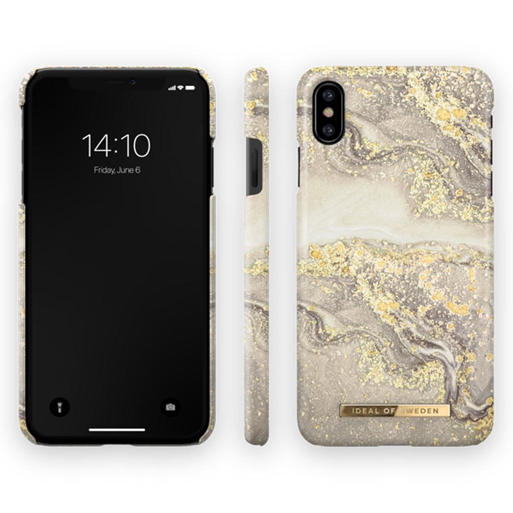 iDeal Of Sweden IDFCSS19-IXS-121 iPhone XS / X Case – Sparkle Greige Marble