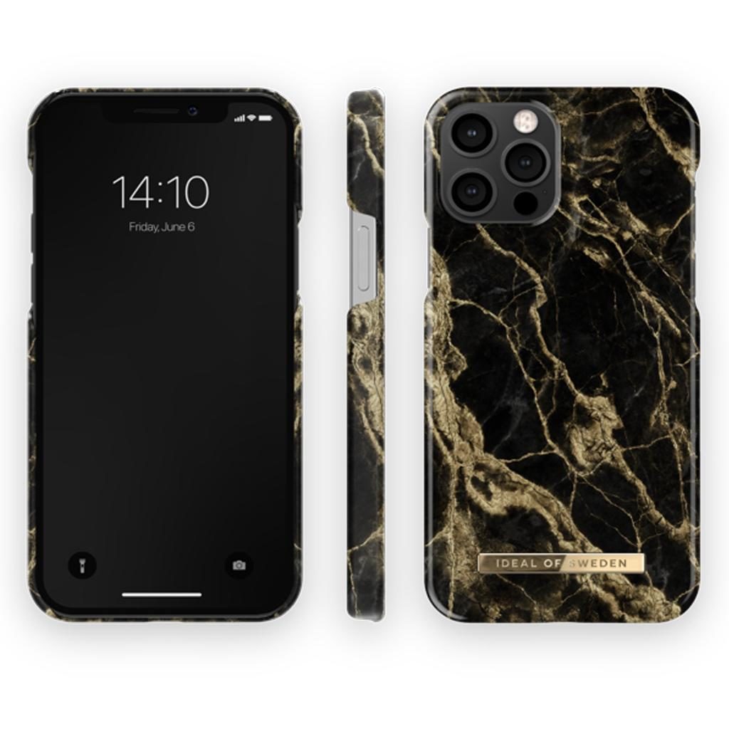 iDeal Of Sweden IDFCSS20-I2061-191 iPhone 12 / 12 Pro Case – Golden Smoke Marble