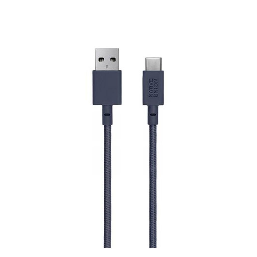 Native Union® Belt BELT-KV-AC-MAR USB-A to USB-C MFi Certified 1.2m Cable – Marine