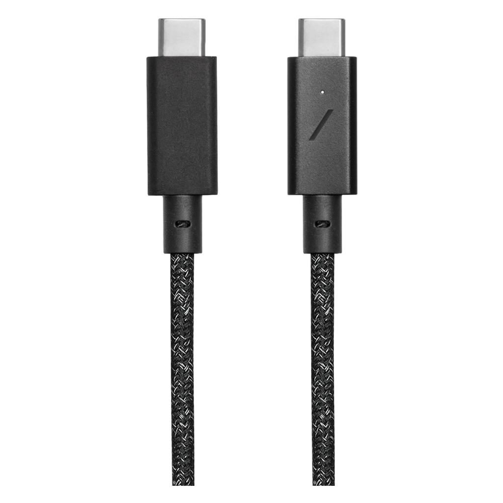 Native Union® Desk Cable DCABLE-C-CS-BLK-NP USB-C to USB-C 100W Power Delivery Enabled 2.4m Cable – Cosmos