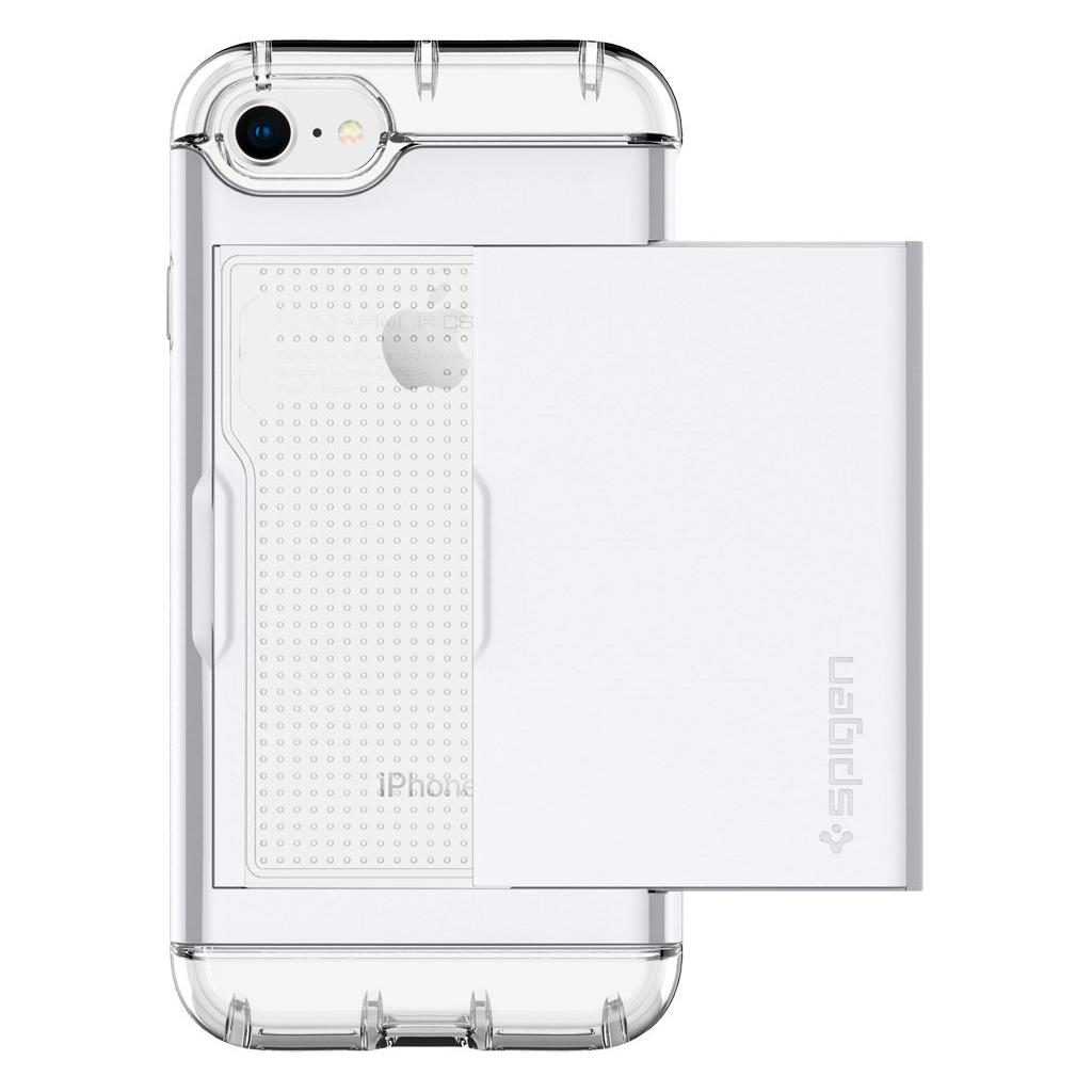 Spigen® Crystal Wallet™ 042CS21049 iPhone SE (2022 / 2020) / 8 / 7 Case – Jet White