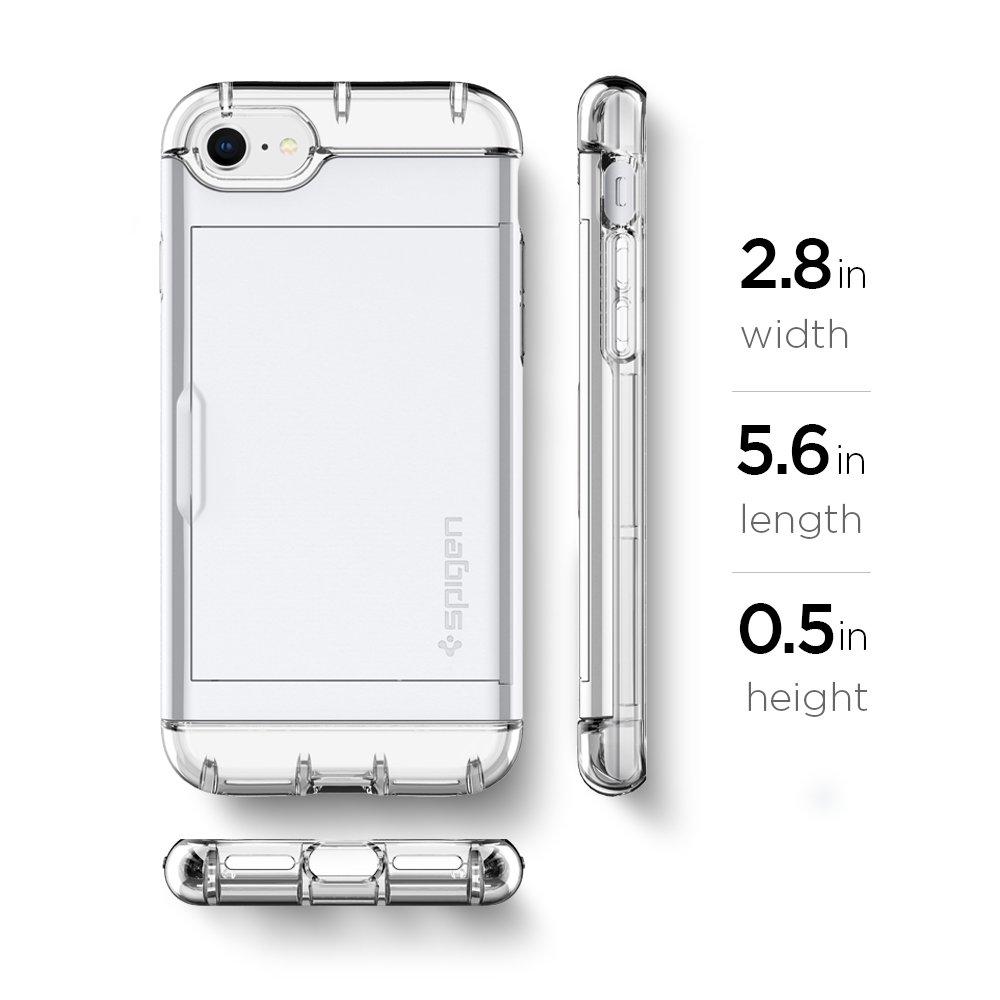 Spigen® Crystal Wallet™ 042CS21049 iPhone SE (2020) / 8 / 7 Case – Jet White