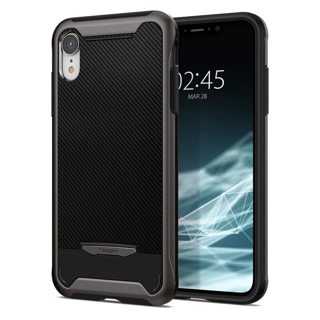 Spigen® Hybrid™ NX 064CS24903 iPhone XR Case – Gunmetal