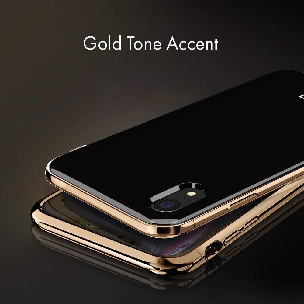 Spigen® La Manon Étui 065CS25312 iPhone XS Max Case – Gold Black