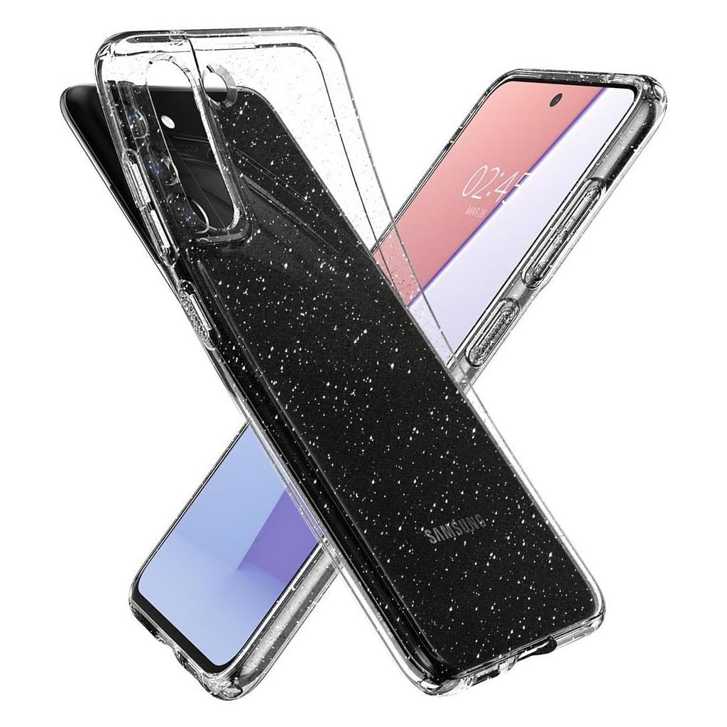 Spigen® Liquid Crystal™ Glitter ACS03056 Samsung Galaxy S21 FE Case - Crystal Quartz