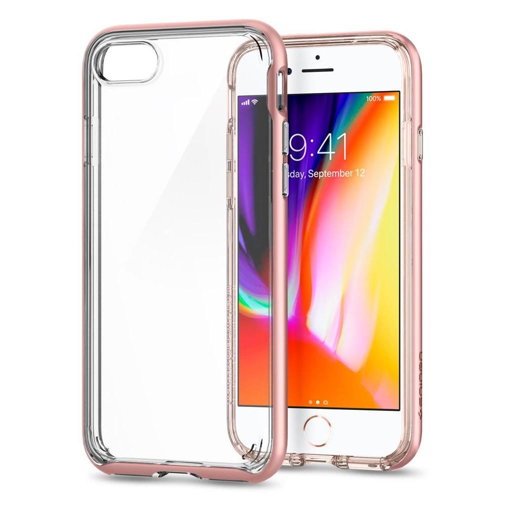 Spigen® Neo Hybrid™ Crystal 054CS22364 iPhone SE (2022 / 2020) / 8 / 7 Case – Rose Gold