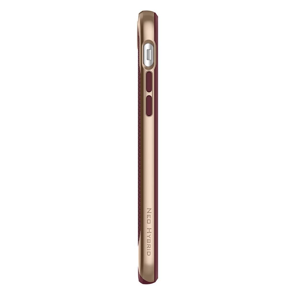 Spigen® Neo Hybrid™ Herringbone™ 054CS22198 iPhone SE (2022 / 2020) / 8 / 7 Case - Burgundy