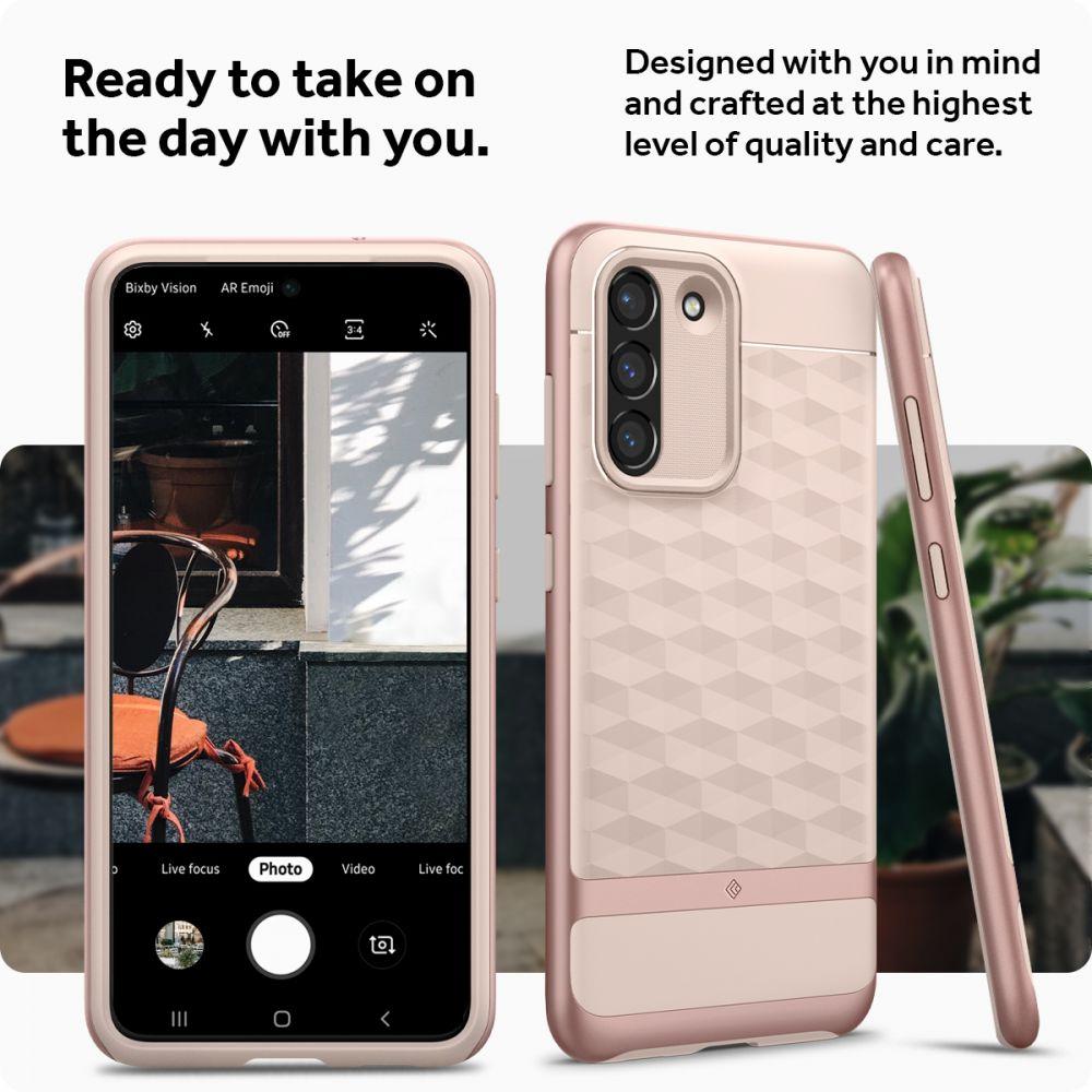 Spigen® Parallax by Caseology® Collection ACS03065 Samsung Galaxy S21 FE Case - Indi Pink