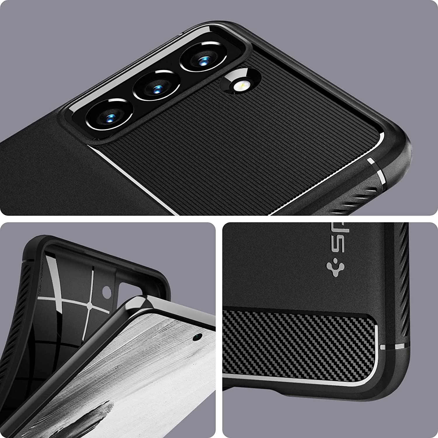 Spigen® Rugged Armor™ ACS03049 Samsung Galaxy S21 FE Case – Matte Black