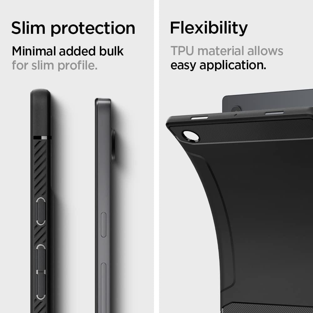 Spigen® Rugged Armor™ ACS04136 Samsung Galaxy Tab A8 (2021) Case – Matte Black