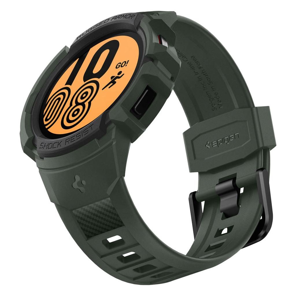 Spigen® Rugged Armor™ Pro ACS04325 Samsung Galaxy Watch 5 / 4 (44mm) Case - Military Green