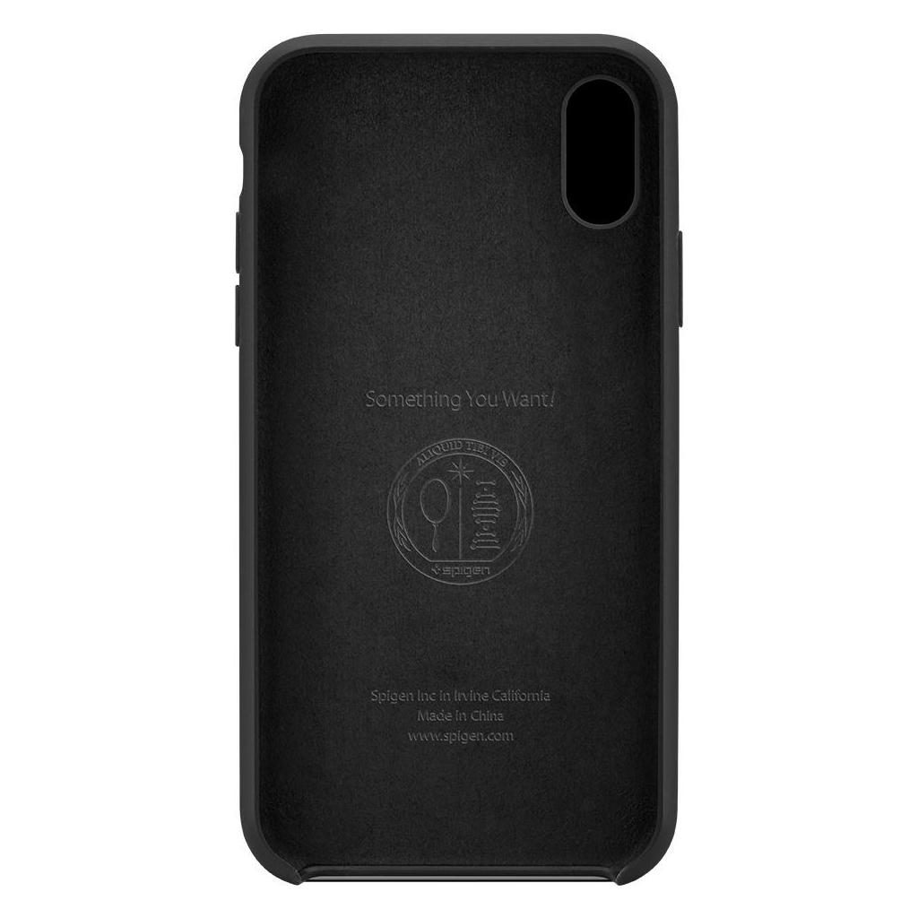 Spigen® Silicone Fit™ 063CS25651 iPhone XS / X Case – Black