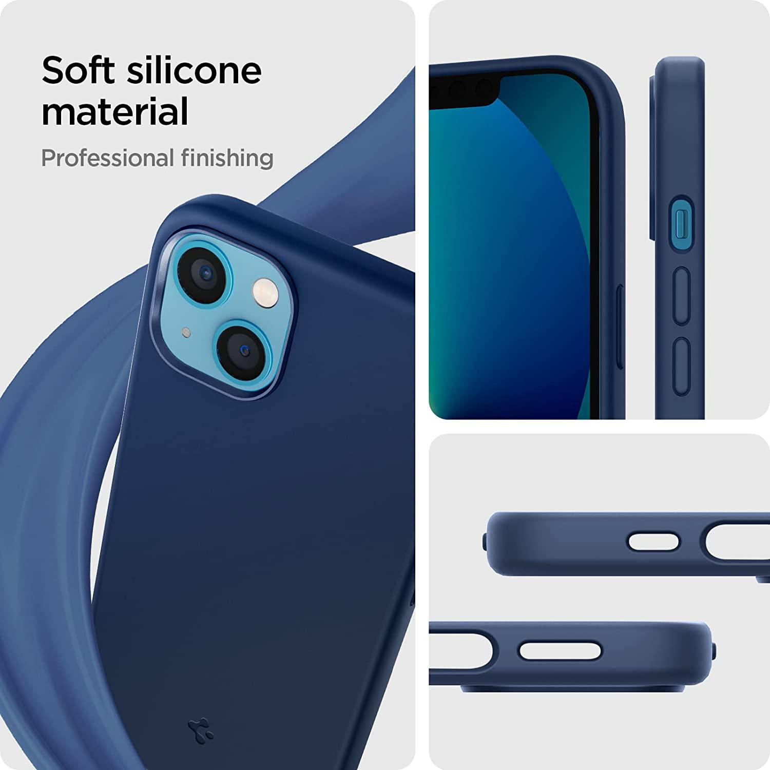 Spigen® Silicone Fit™ ACS03550 iPhone 13 Case - Navy Blue