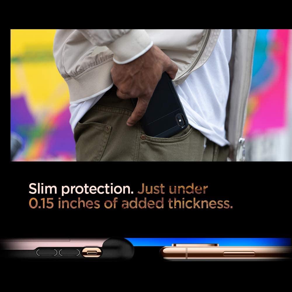 Spigen® Slim Armor™ CS 063CS24923 iPhone XS / X Case - Rose Gold