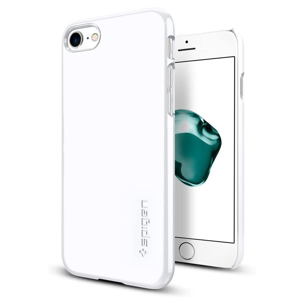 Spigen® Thin Fit™ 042CS21037 iPhone SE (2022 / 2020) / 8 / 7 Case – Jet White