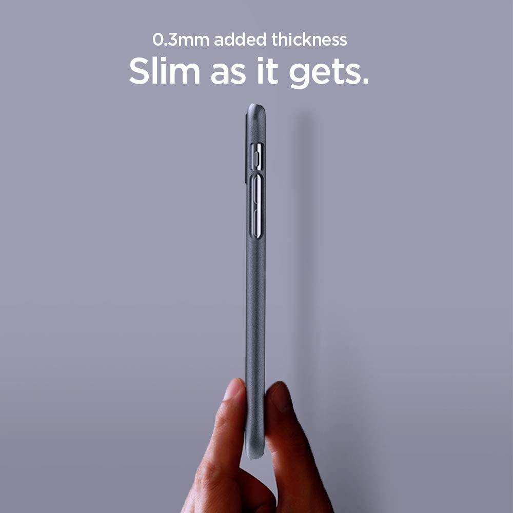 Spigen® Thin Fit™ 065CS24825 iPhone XS Max Case – Graphite Gray