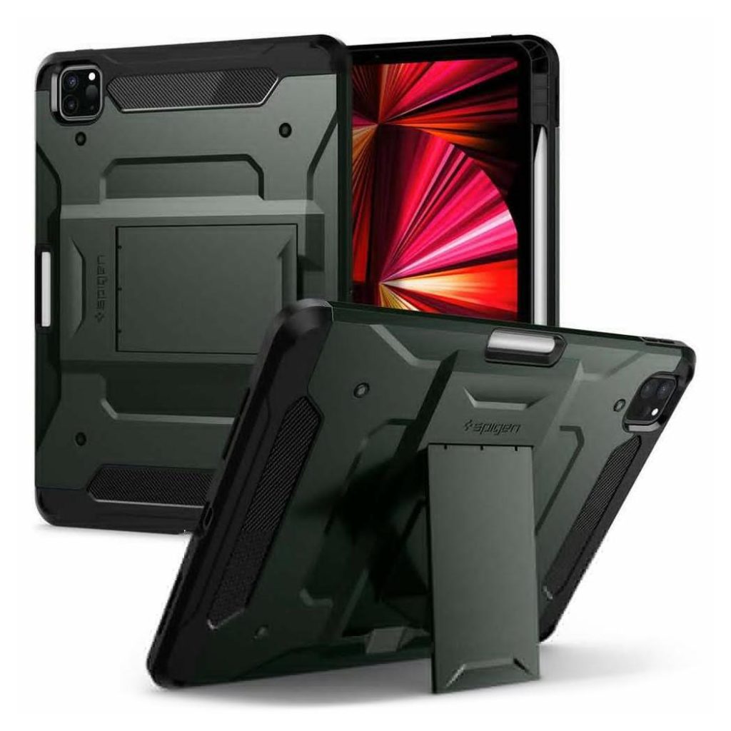 Spigen® Tough Armor™ Pro ACS01023 iPad Pro 11-inch (2021/2020/2018) Case – Military Green