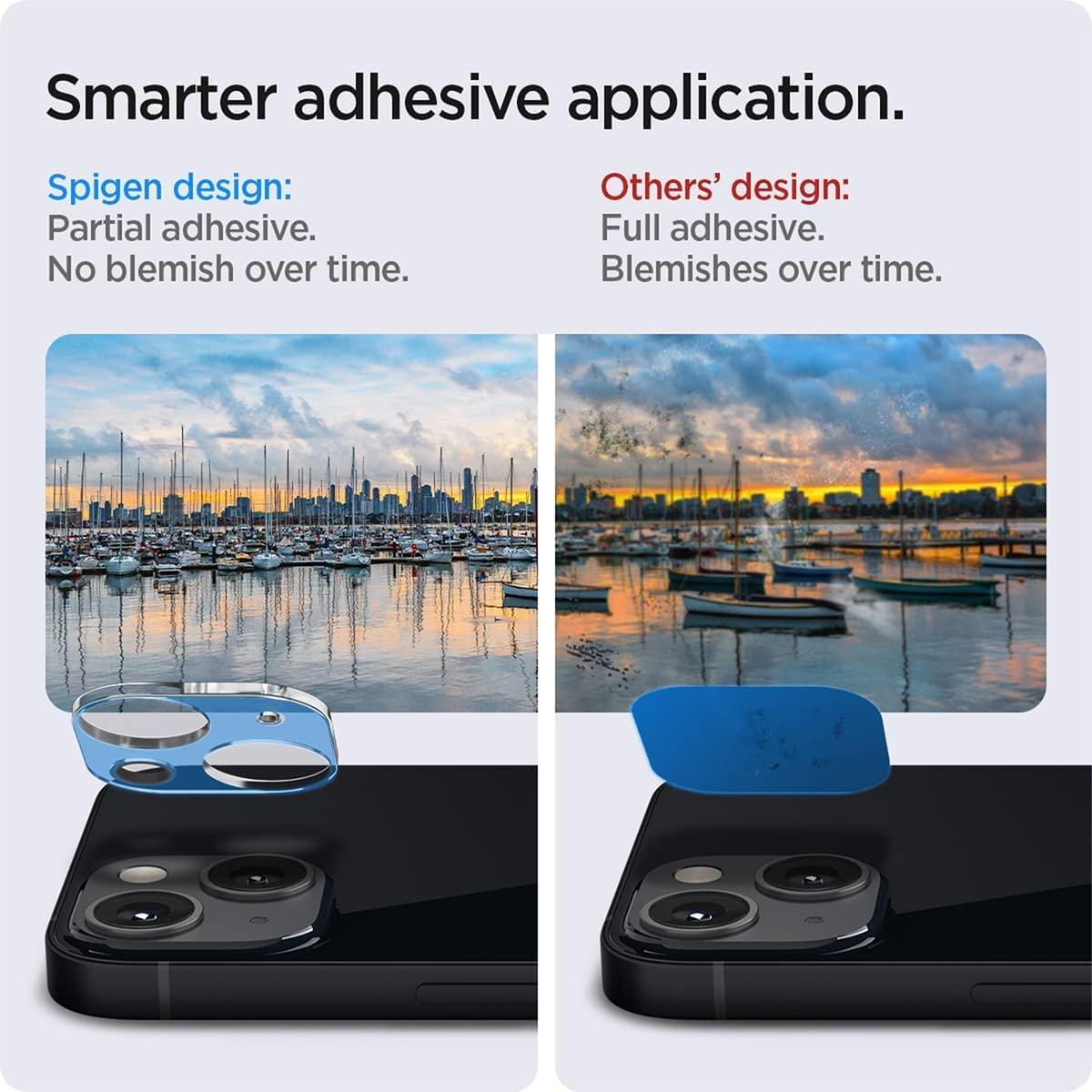 Spigen® (x2.Pack) GLAS.tR™ OPTIK AGL04105 iPhone 13 / 13 Mini Premium Tempered Glass Camera Lens Protector – Crystal Clear