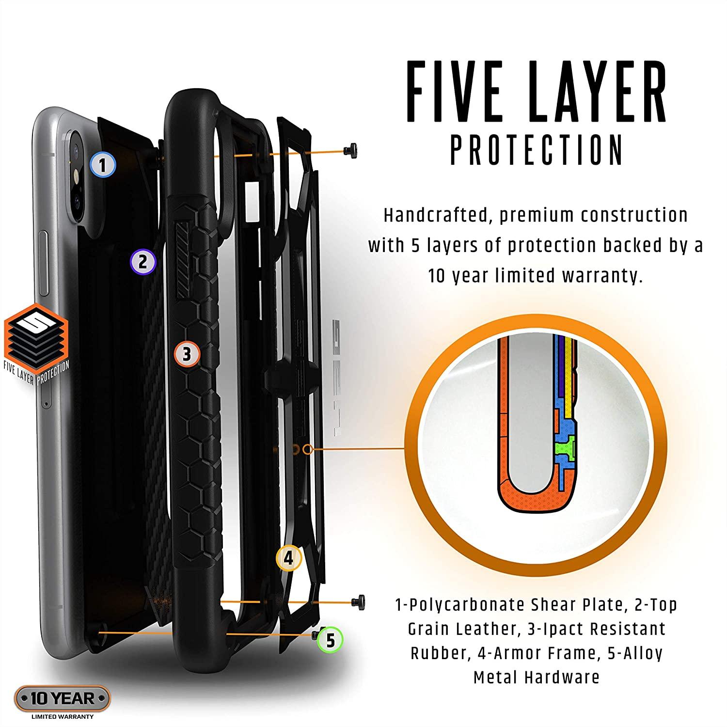 Urban Armor Gear (UAG) Monarch 111101114242 iPhone XS Max Case – Carbon Fiber