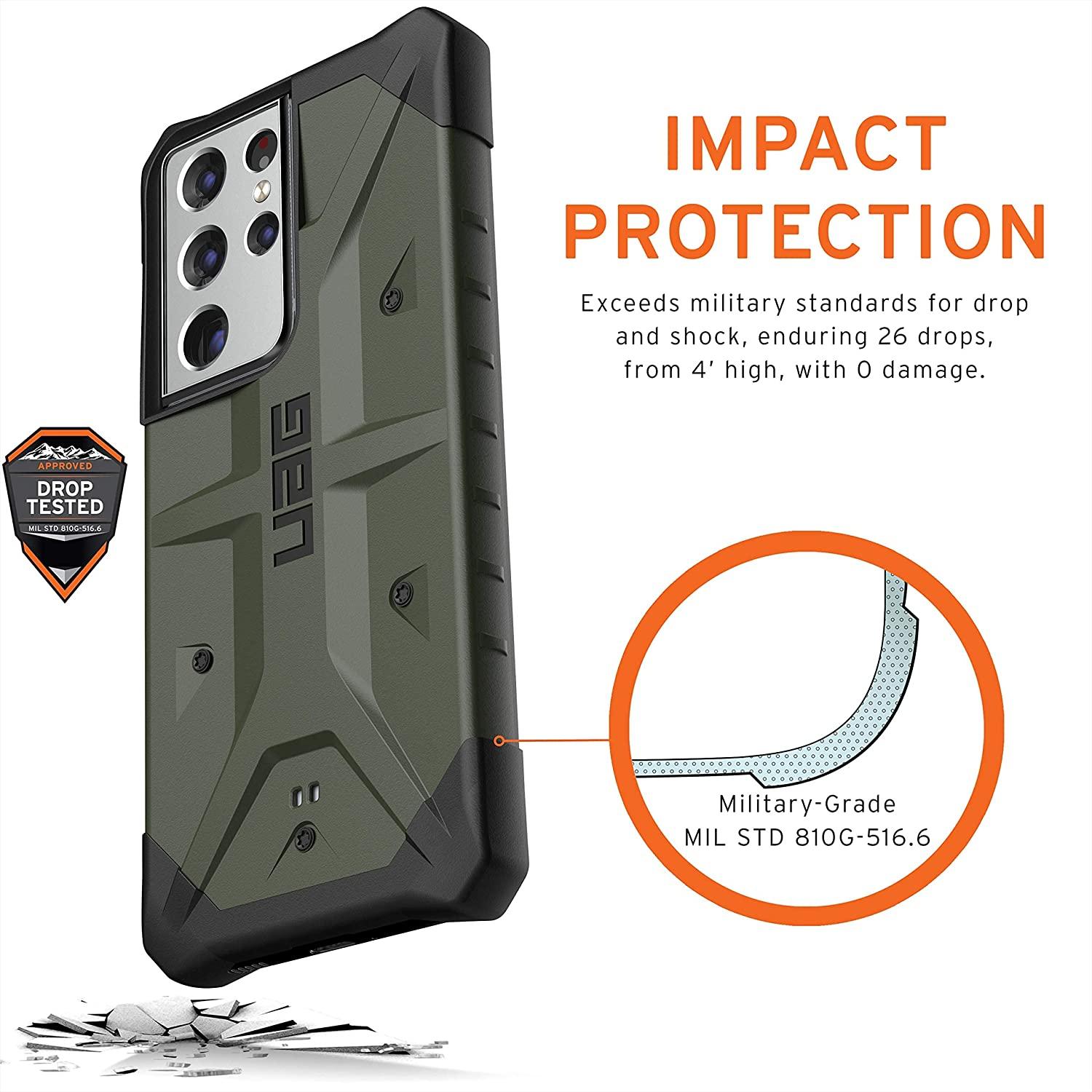Urban Armor Gear (UAG) Pathfinder 212837117272 Samsung Galaxy S21 Ultra Case - Olive