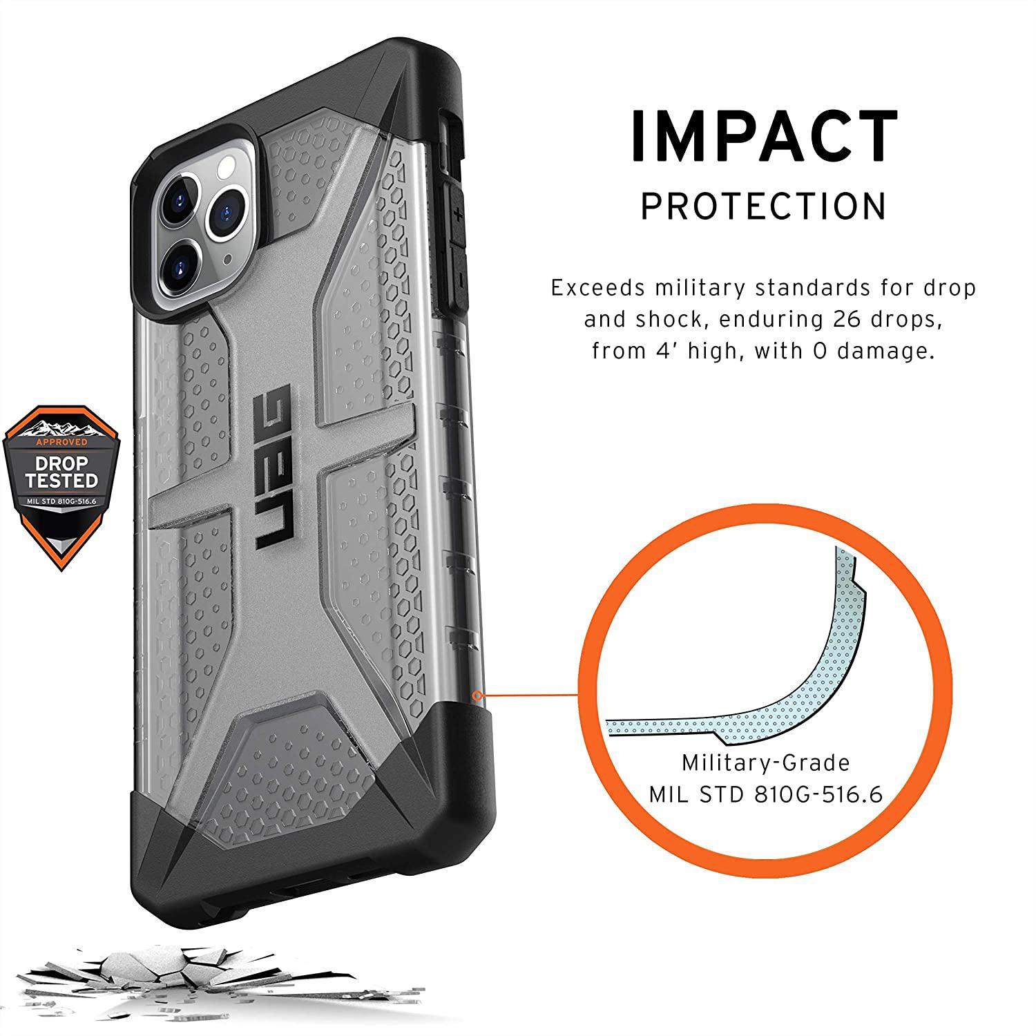 Urban Armor Gear (UAG) Plasma 111723113131 iPhone 11 Pro Max Case – Ash