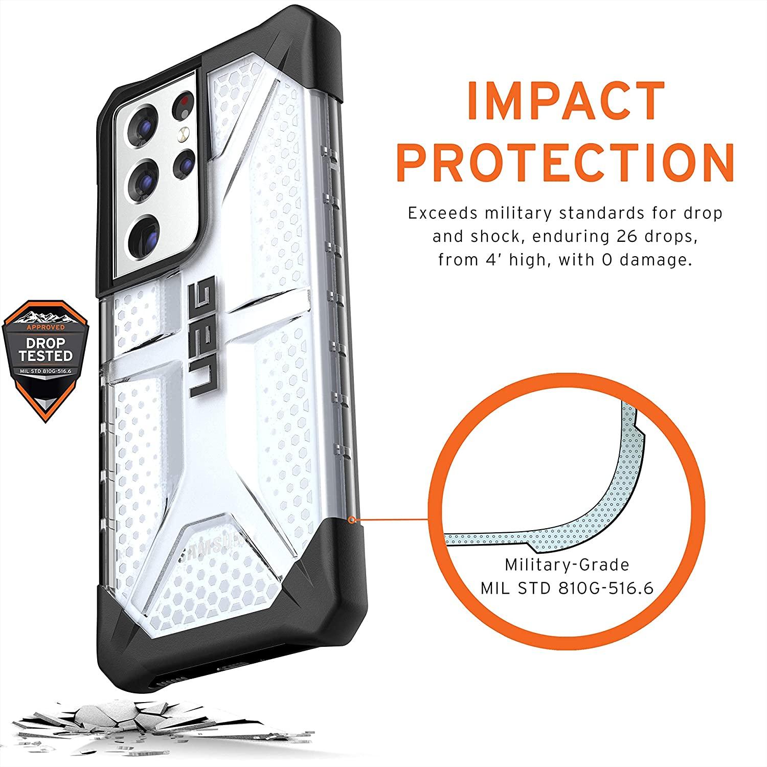 Urban Armor Gear (UAG) Plasma 212833114343 Samsung Galaxy S21 Ultra Case - Ice