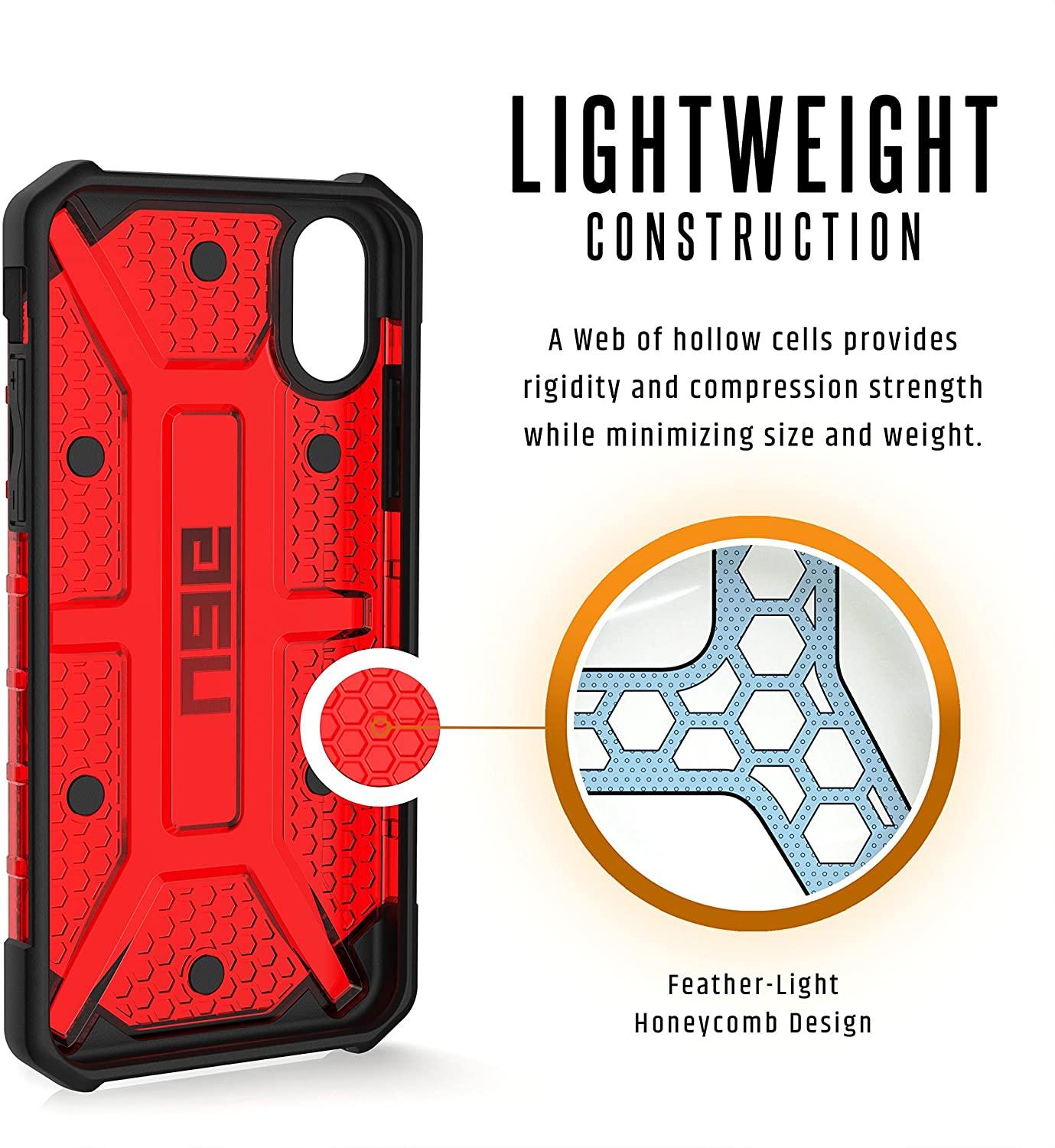 Urban Armor Gear (UAG) Plasma IPHX-L-MG iPhone XS / X Case – Transparent Red