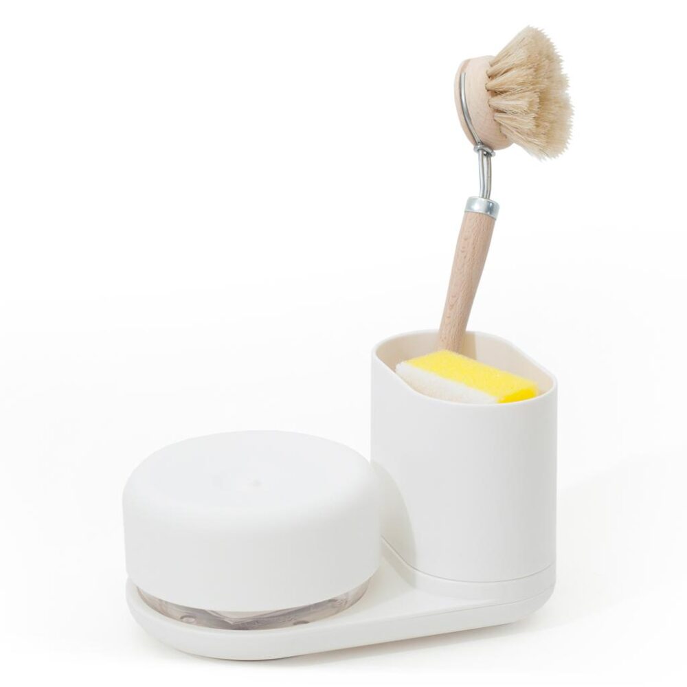Bosign® Do-Dish™ Caddy Compact Dish Soap Pump and Sink Organiser - White