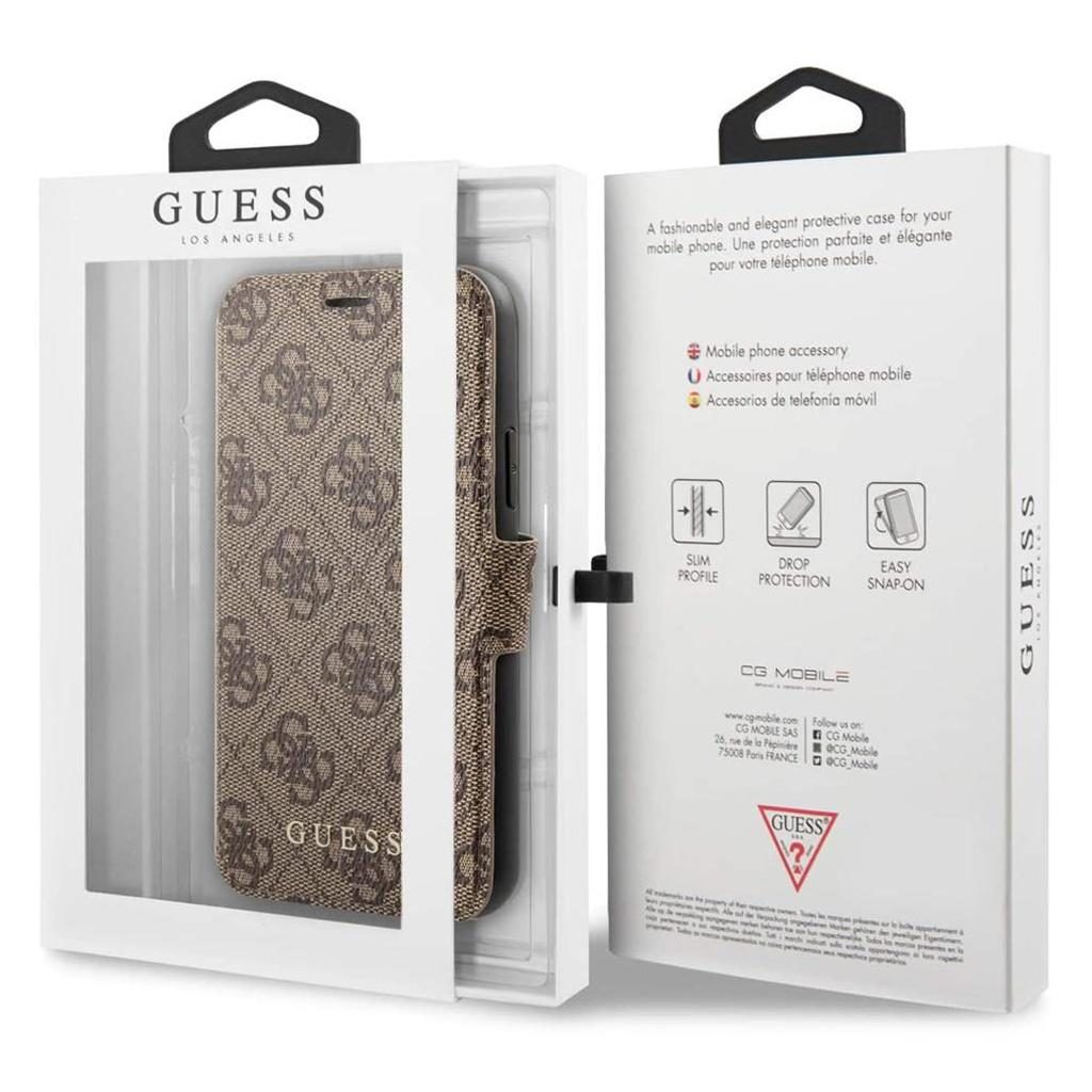 Guess® Charms Book Collection GUFLBKSN584GB iPhone 11 Pro Case – Brown