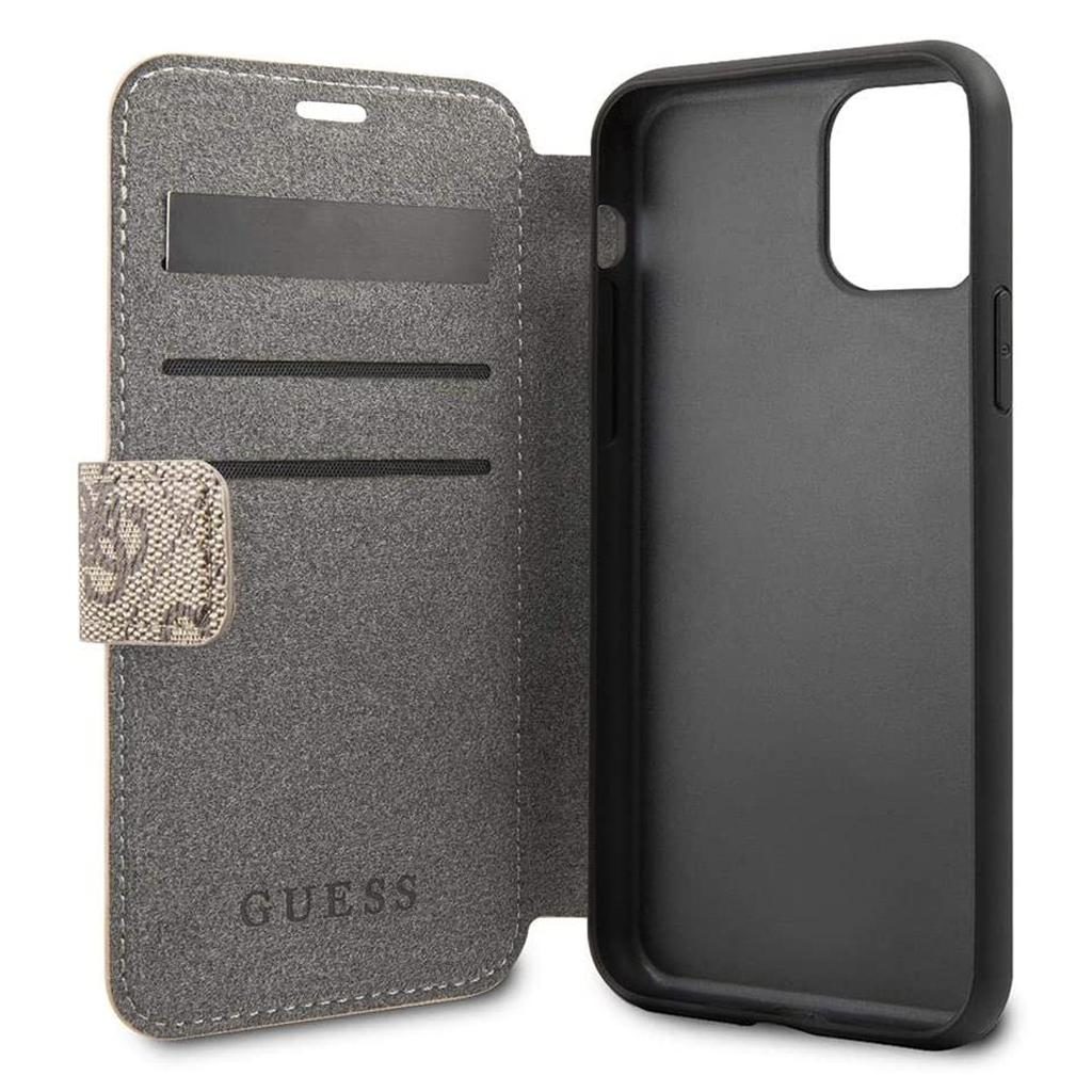 Guess® Charms Book Collection GUFLBKSN614GB iPhone 11 Case – Brown