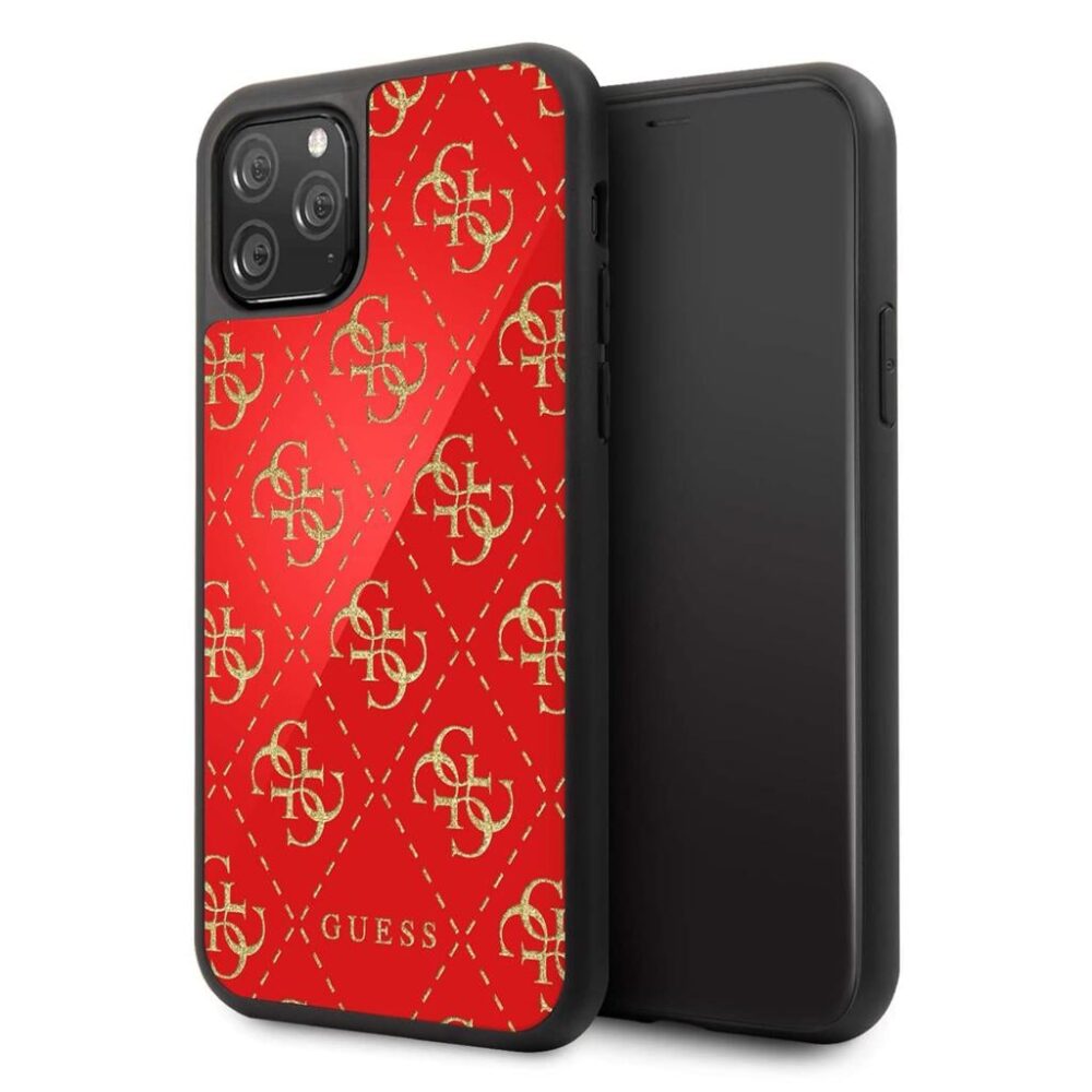 Guess® Glitter Double Layer Collection GUHCN58GGPRE iPhone 11 Pro Case - Red
