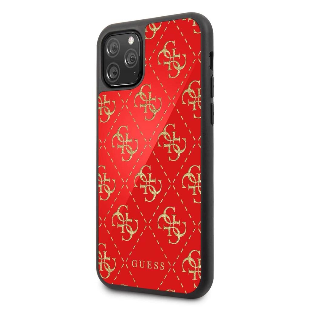Guess® Glitter Double Layer Collection GUHCN58GGPRE iPhone 11 Pro Case – Red