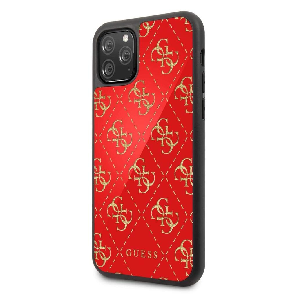 Guess® Glitter Double Layer Collection GUHCN654GGPRE iPhone 11 Pro Max Case – Red