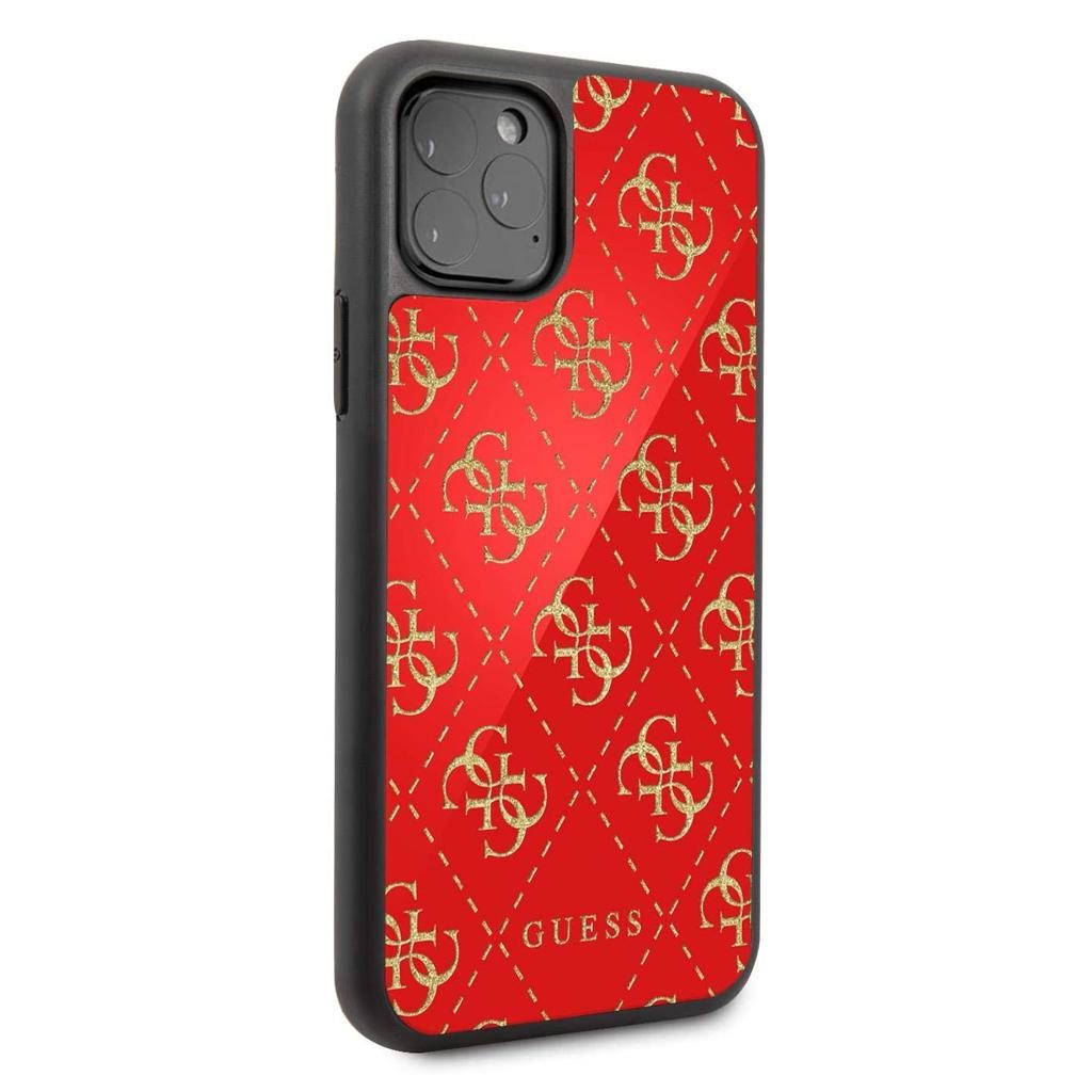 Guess® Glitter Double Layer Collection GUHCN654GGPRE iPhone 11 Pro Max Case – Red