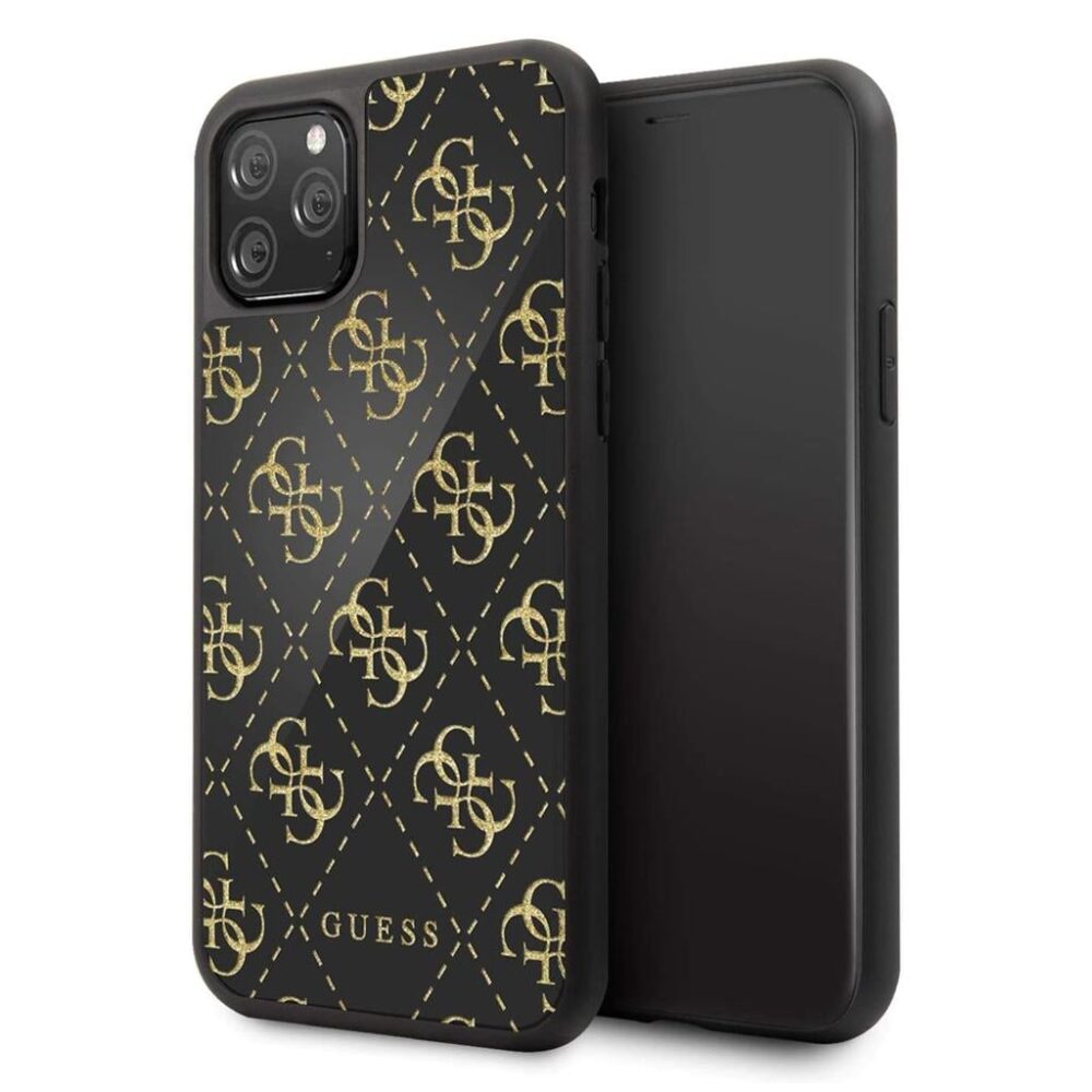 Guess® Faceplate Glitter Collection GUHCN584GGPBK iPhone 11 Pro Case - Black