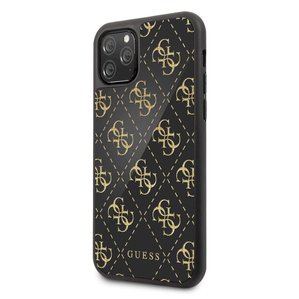 Guess® Faceplate Glitter Collection GUHCN584GGPBK iPhone 11 Pro Case – Black