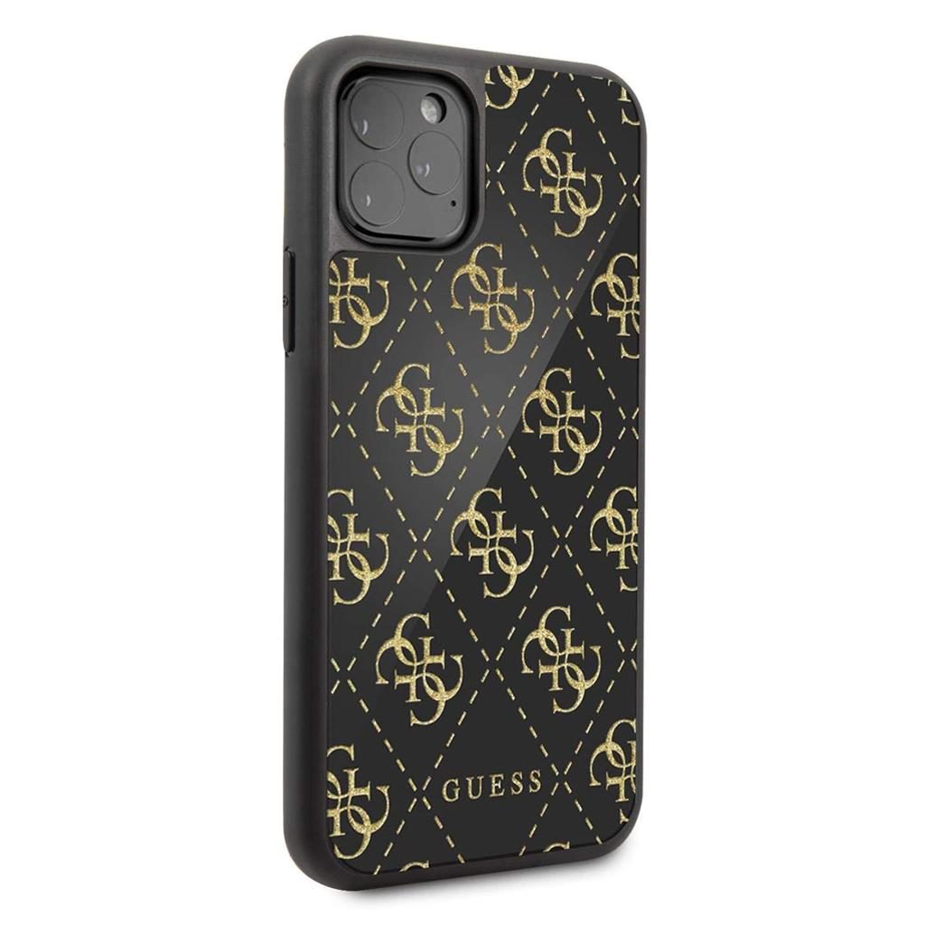 Guess® Faceplate Glitter Collection GUHCN584GGPBK iPhone 11 Pro Case – Black