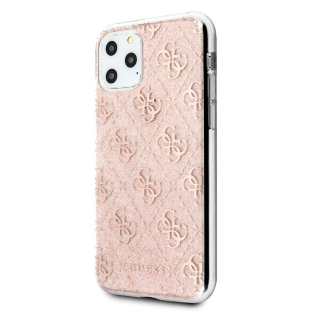 Guess® Glitter Collection GUHCN65PCU4GLPI iPhone 11 Pro Max Case – Pink