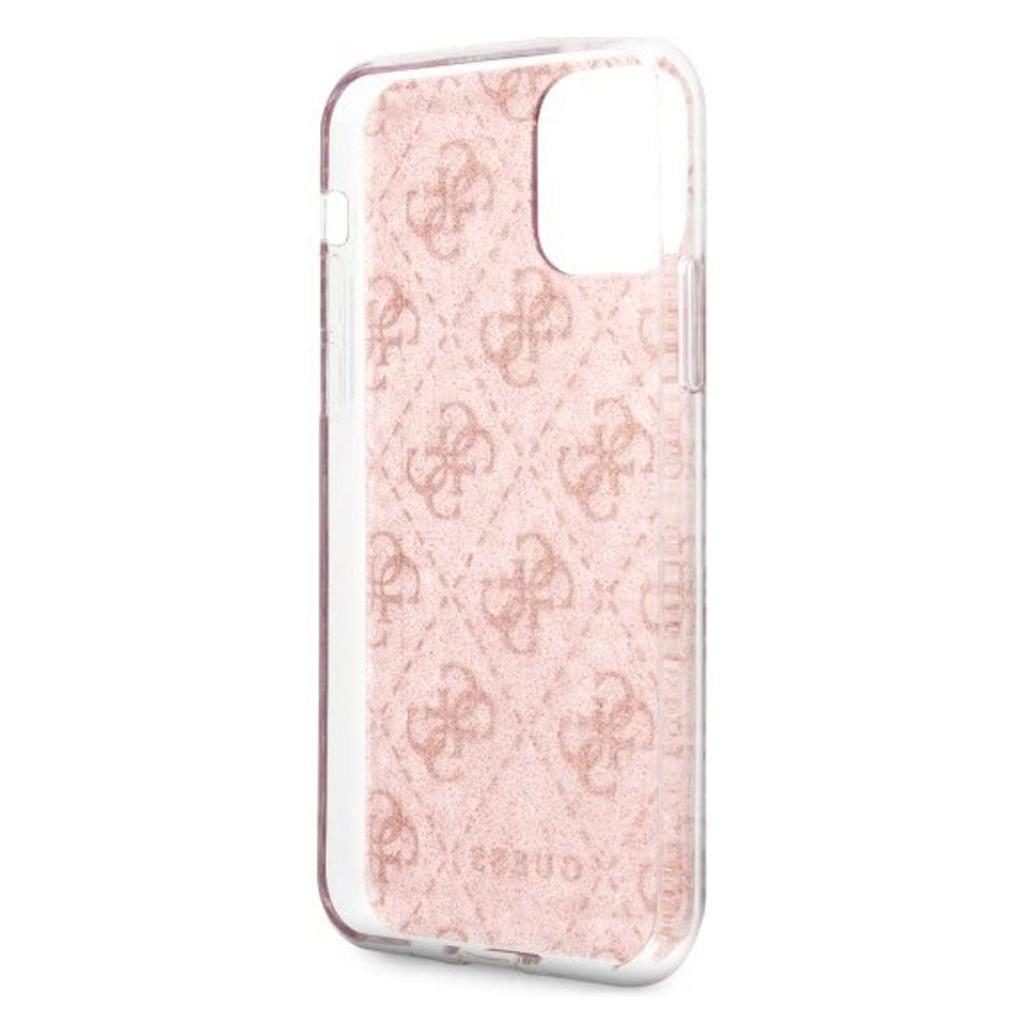 Guess® Glitter Collection GUHCN65PCU4GLPI iPhone 11 Pro Max Case – Pink