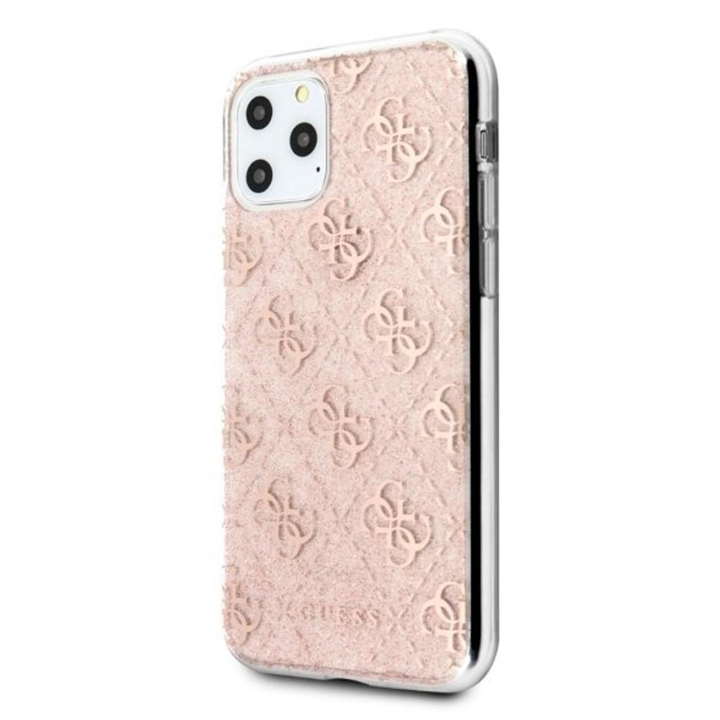 Guess® Glitter Collection GUHCN58PCU4GLPI iPhone 11 Pro Case – Pink