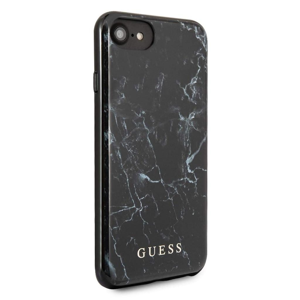 Guess® Marble Collection GUHCI8PCUMABK iPhone SE (2022 / 2020) / 8 / 7 / 6S / 6 Case – Black