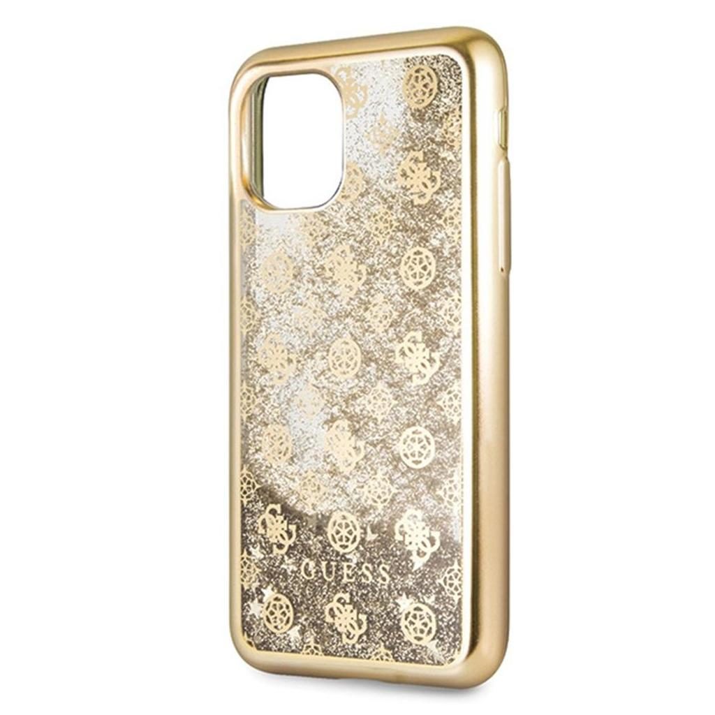 Guess® Peony Glitter Collection GUHCN58PEOLGGO iPhone 11 Pro Case – Gold