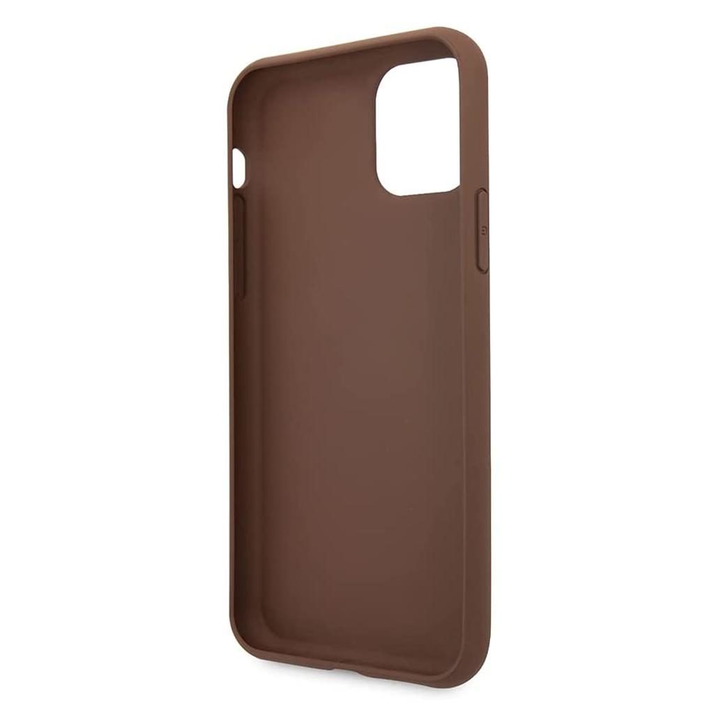 Guess® Stripe Collection GUHCN58G4GLBR iPhone 11 Pro Case – Brown