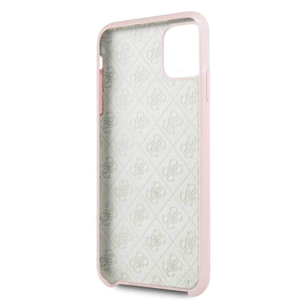 Guess® Tone On Tone Collection GUHCN65LS4GLP iPhone 11 Pro Max Case – Light Pink