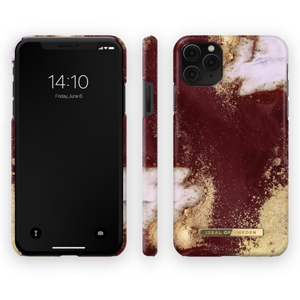 iDeal Of Sweden IDFCAW19-I1965-149 iPhone 11 Pro Max / XS Max Case – Golden Burgundy Marble