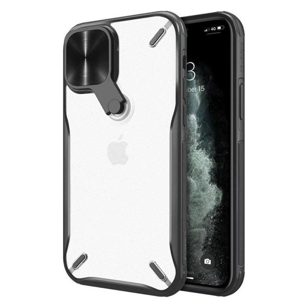 Nillkin® Cyclops 6902048206403 iPhone 12 / 12 Pro Case - Black