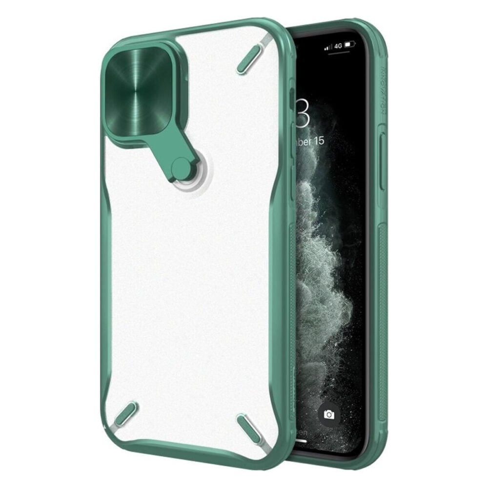 Nillkin® Cyclops 6902048206427 iPhone 12 / 12 Pro Case - Deep Green
