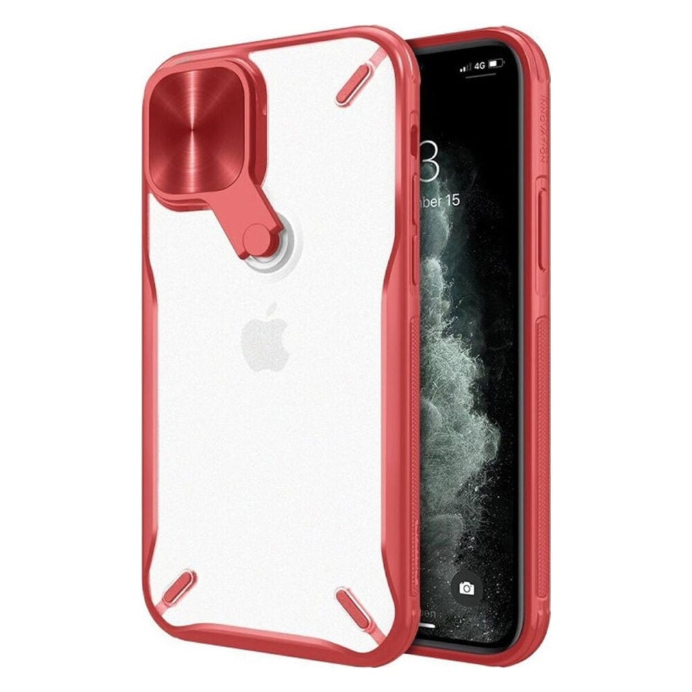 Nillkin® Cyclops 6902048206700 iPhone 12 / 12 Pro Case - Red